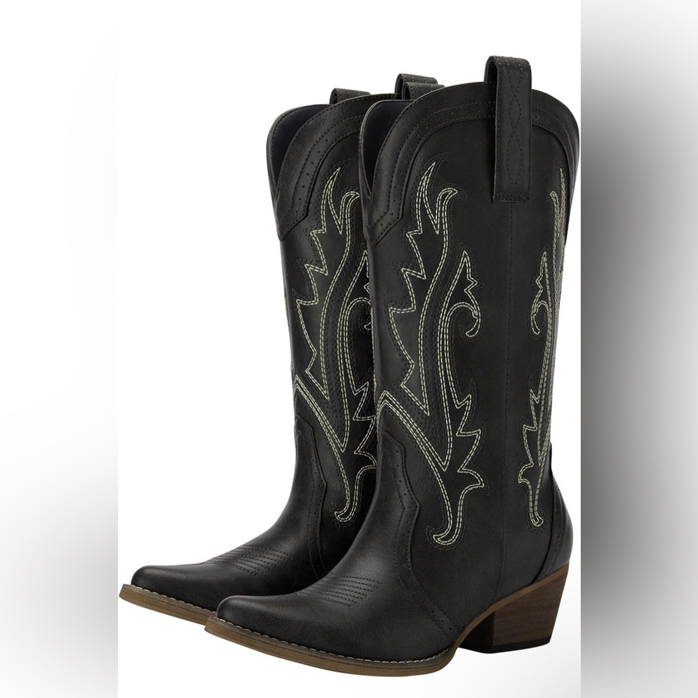 Black Western Cowboy Boots